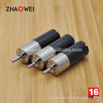 Mini 9V 16mm DC Gear Motor for Rubdown Machine